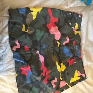 Signature Camouflage Mini Skirt - Multicolor